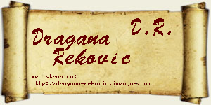 Dragana Reković vizit kartica